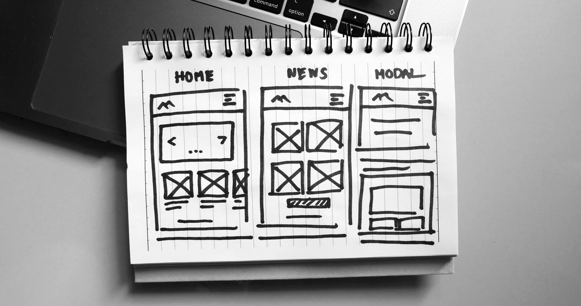 Website Design Wireframe Examples Of Web And Mobile Wireframe Sketches