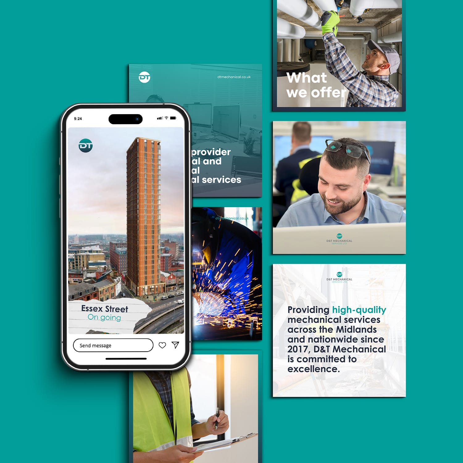 Social media post for a mechanical services company