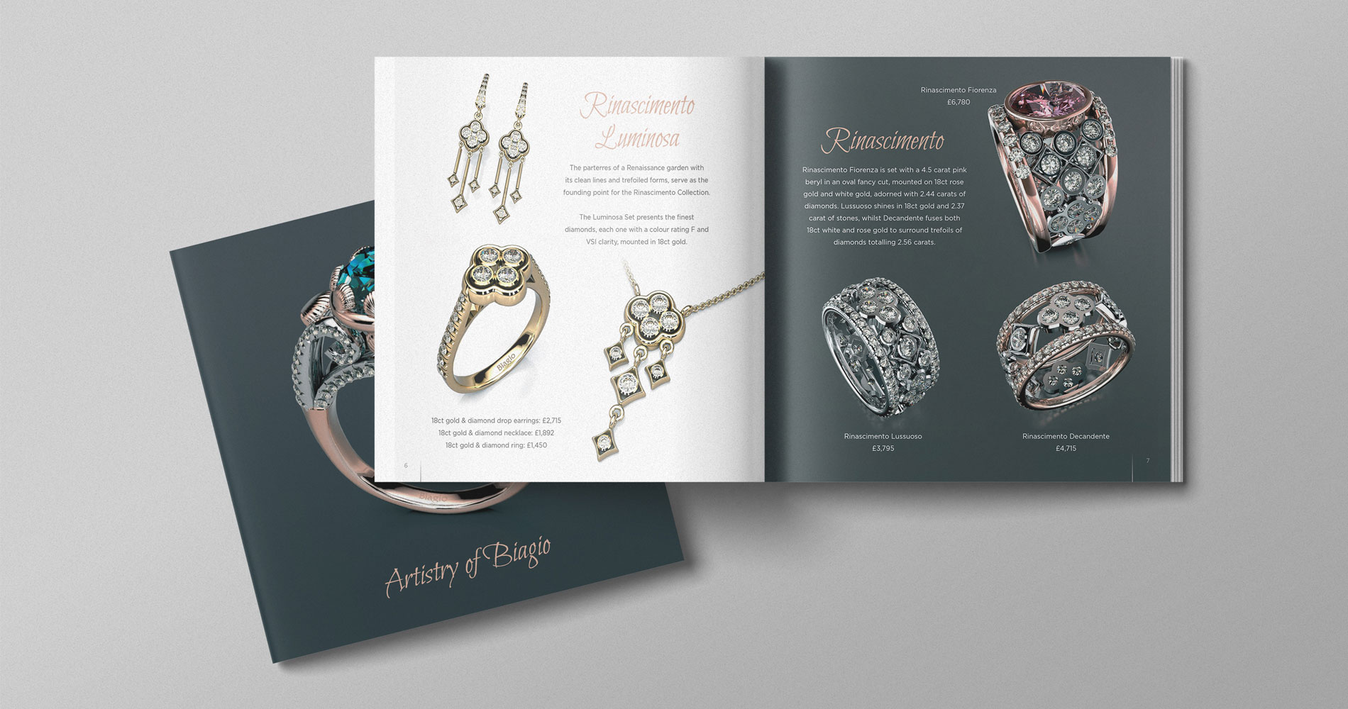 Biagio The Jewellers Brochure Design Mockup