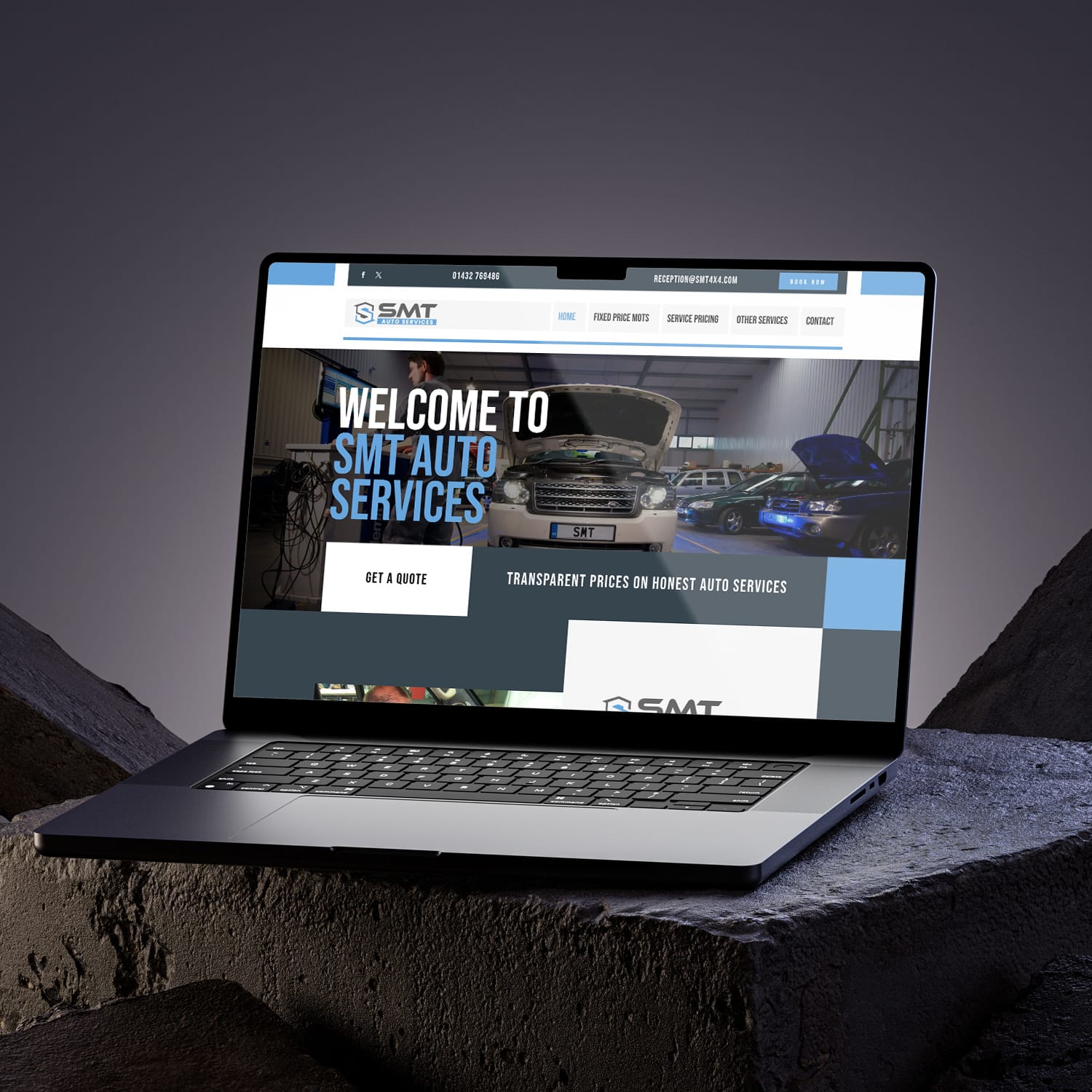 SMT Auto Services website design & development