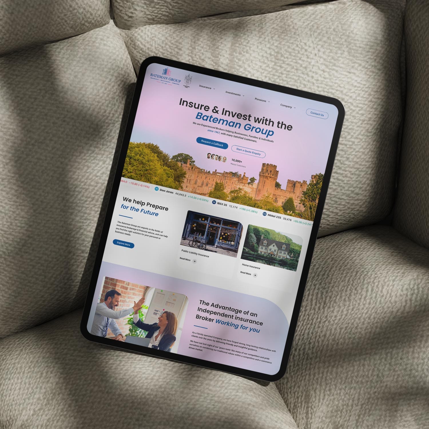 The Bateman Group website design & development