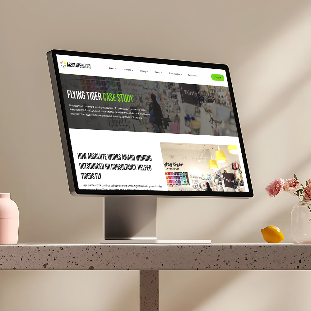 Absolute Works Website design & development