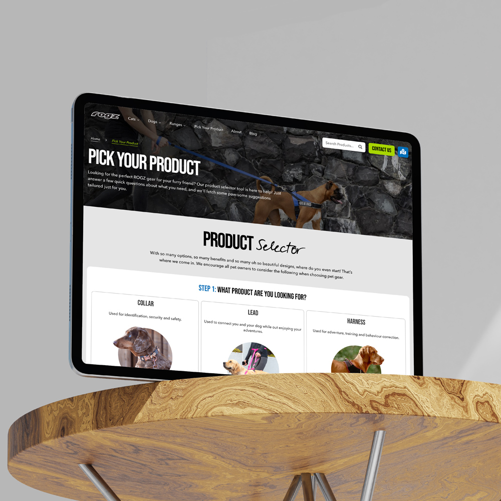 ROGZ UK Website - digital marketing